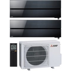 Комплект мульти-спліт системи Mitsubishi Electric MXZ-2F53VF + Premium Inverter MSZ-LN25VG2B *2шт, черный оникс, 9 BTU, 25 м²