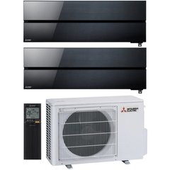 Комплект мульти-сплит системы Mitsubishi Electric MXZ-2F53VF + Premium Inverter MSZ-LN25VG2B *2шт, черный оникс, 9 BTU, 25 м²