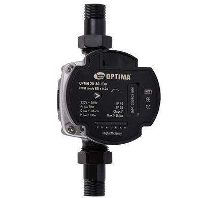 Насос циркуляційний енергоощадний Optima PRIME UPMH 20-80AUTO 130мм + гайки