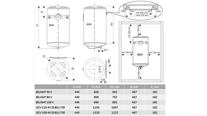 Водонагрівач Tesy Bilight 50 V (6397991)