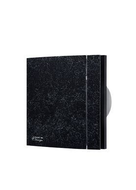 Вытяжной вентилятор для ванной с таймером Soler & Palau SILENT 100 CRZ MARBLE BLACK DESIGN 4C черный мрамор