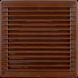 Решетка вентиляционная пластиковая с сеткой AirRoxy AKUSzSb 170x170 диаметр 100 brown коричневая 02-255