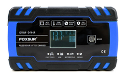 Зарядний пристрій для акумуляторів Foxsur 12V 8A - 24V 4A