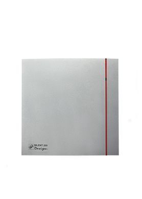 Вытяжной вентилятор для ванной Soler & Palau SILENT 200 CZ SILVER DESIGN 3C серый
